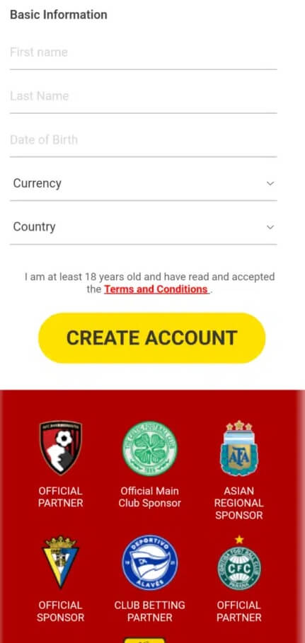 dafabet register 3 step